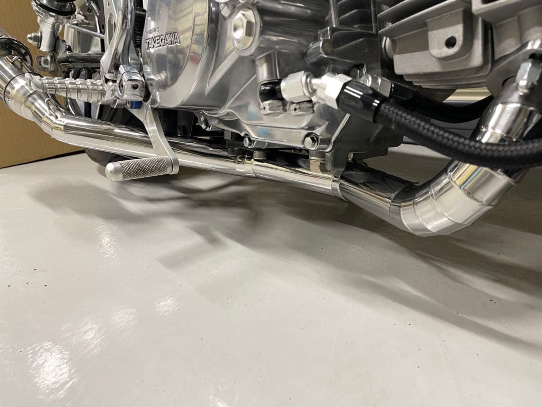 ダックスとモンキー 車高短用 ワンオフ エキパイ ステンレス製