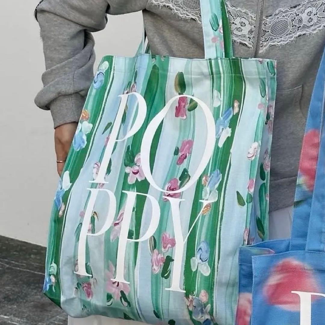 POPPY トートバッグ あさぎーにょ - メルカリ