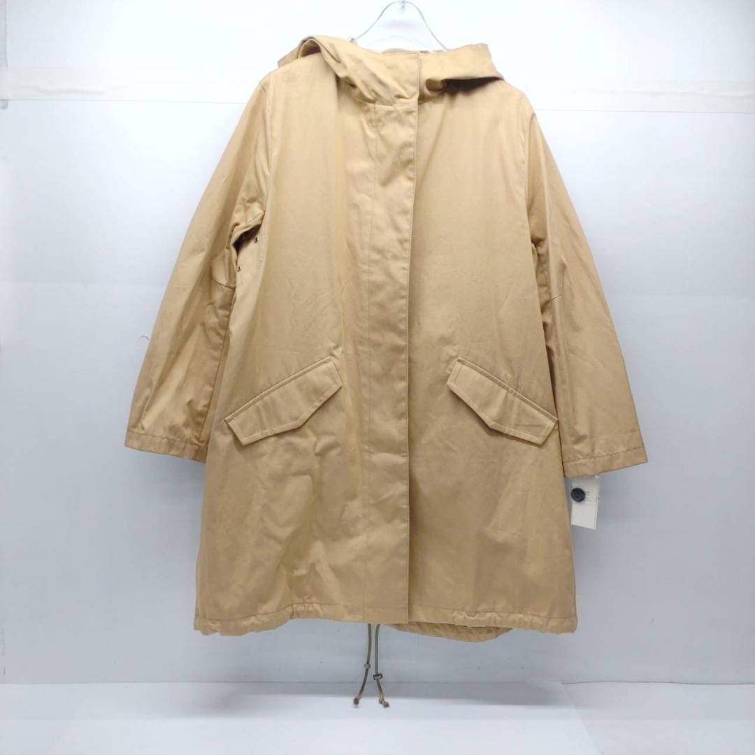 タグ付 23区 ヘリテージコレクション フード付コート 46 ベージュ 定価4万 23区 ヘリテージコレクション モッズコートフード付き ベージュ 大人