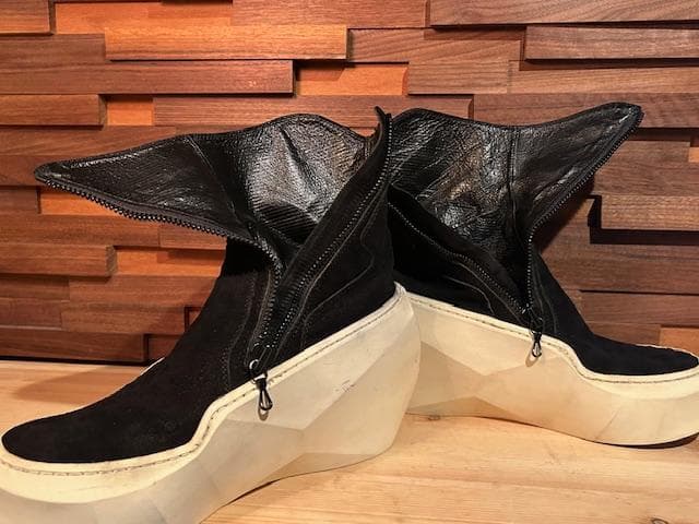 ♪送料無料☆JULIUS☆名作☆ポリゴンソール☆ブーツ☆黒☆1(約26cm