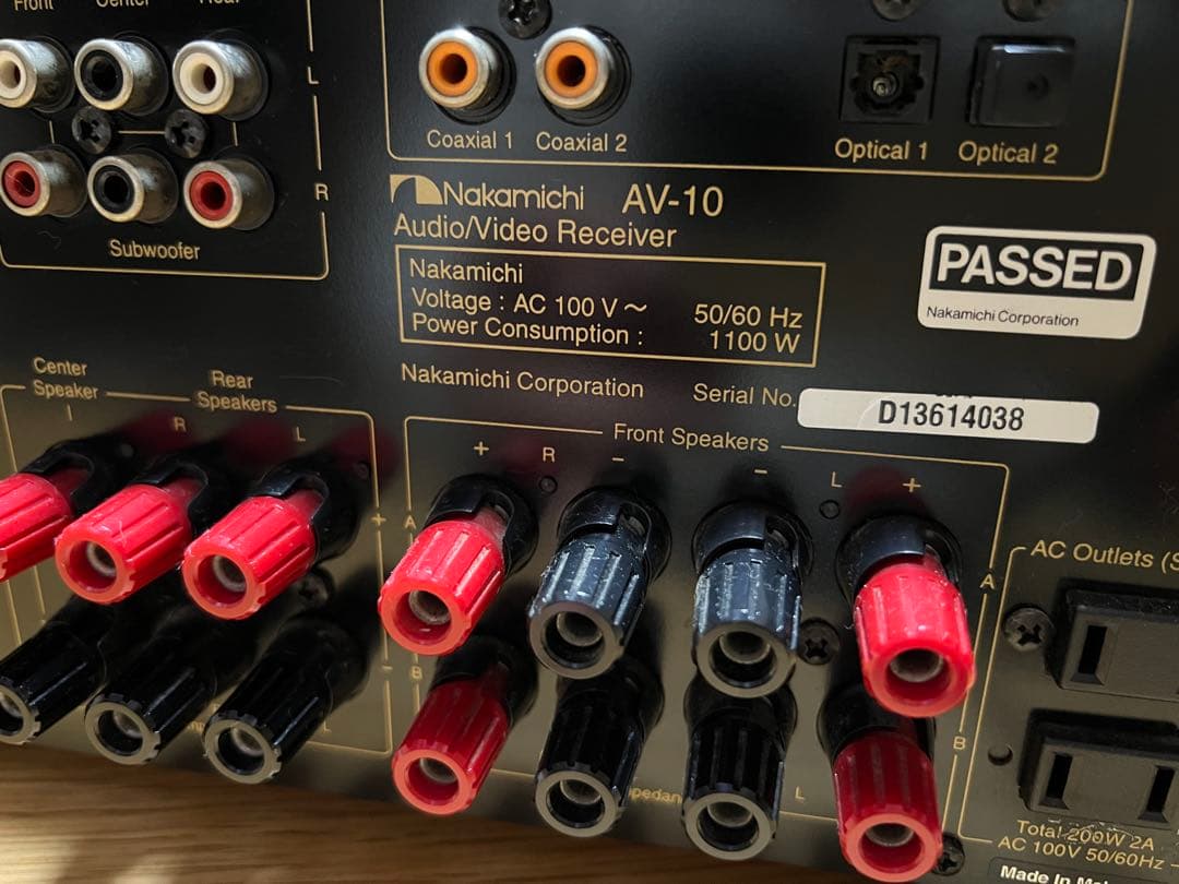 希少ナカミチAVレシーバーNakamichi AV-10ピュアアンプとしても優秀