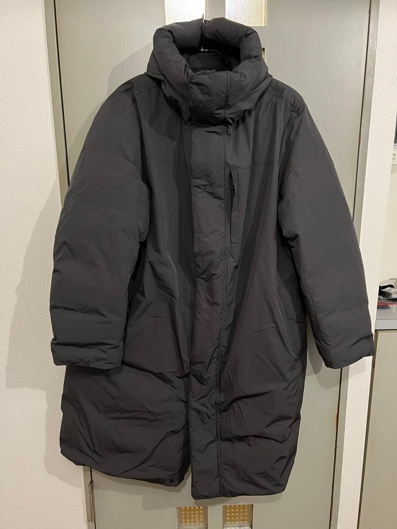 希少完売入手不可！MUJI Labo ムジラボ　フード付きダウンコート　XL MUJI Labo ムジラボ 紳士 フード付きダウンコート ブラック S 新品