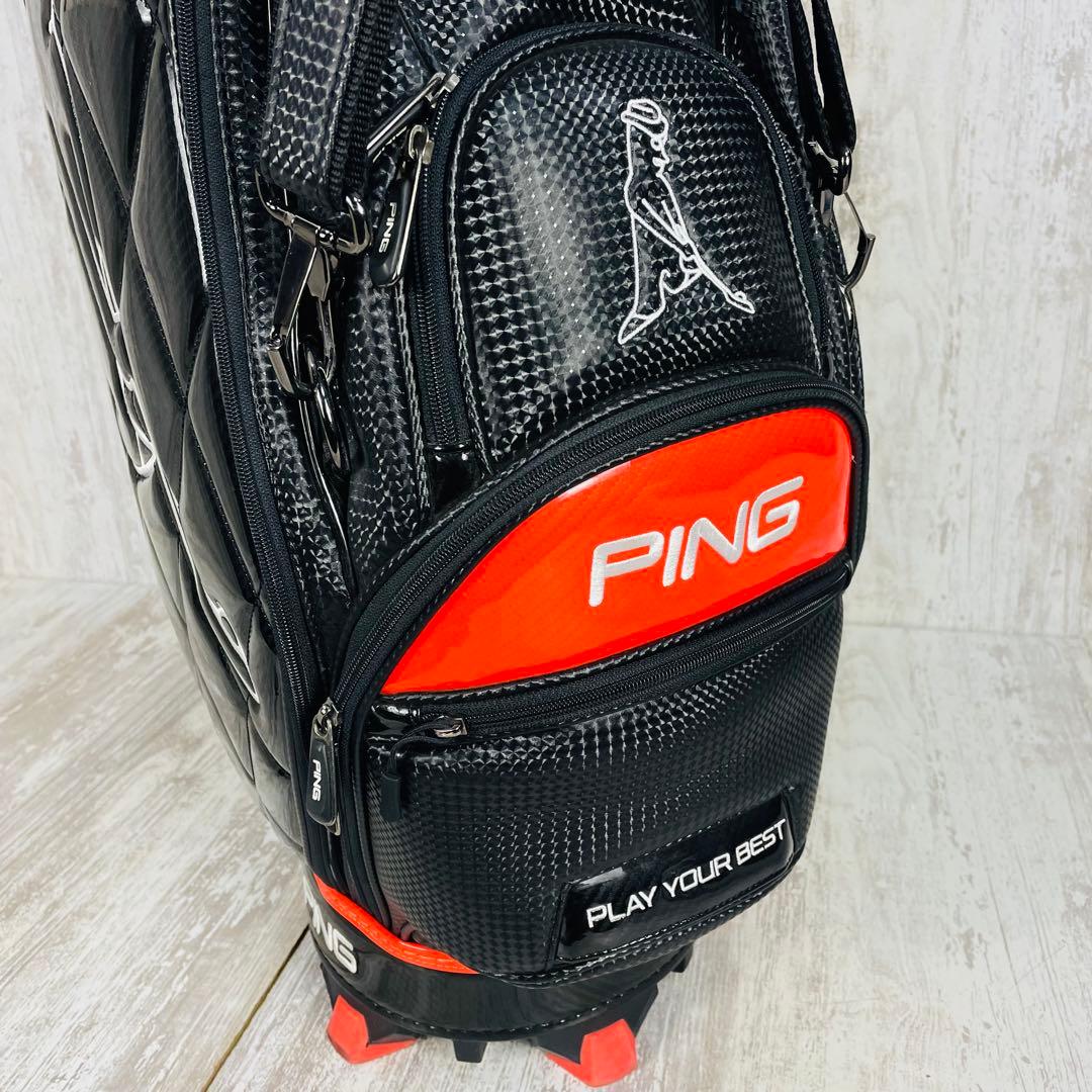 廃盤品】PING ピンMr. PING KARSTEN エナメルキャディバッグ - メルカリ