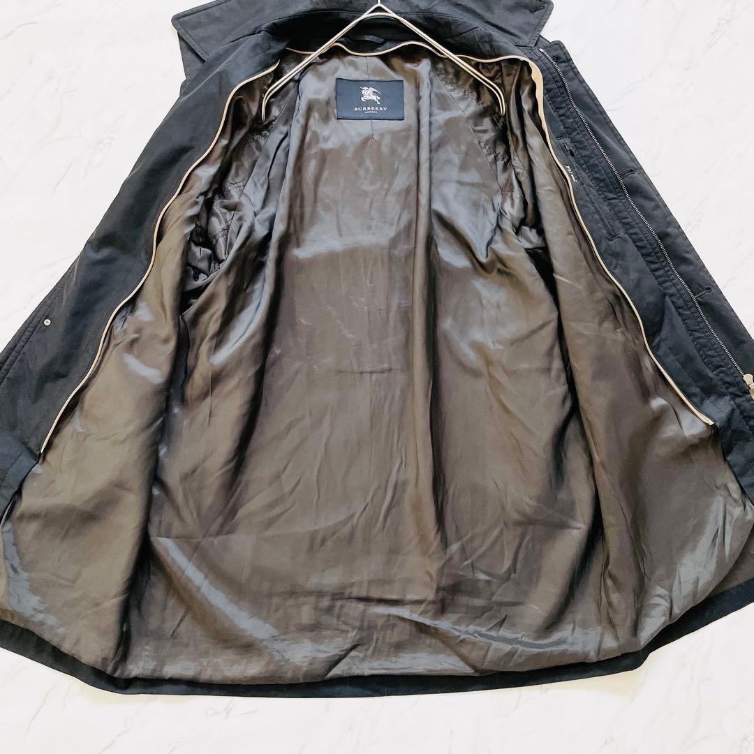バーバリー モッズコート ダウンライナー付き ノバチェック フード付き