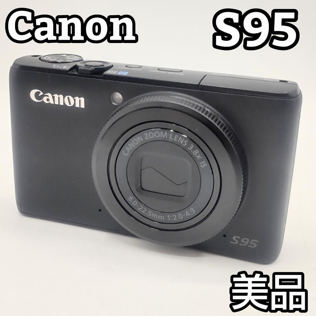 ☆美品☆ Canon キャノン Power Shot S95 デジカメ ブラック - メルカリ
