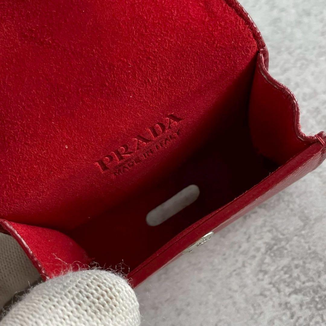 PRADA Near Mint Leather Earphone Case PRADA Near Mint Leather Case
