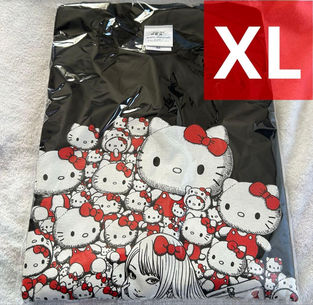 伊藤潤二 サンリオ ハローキティ コラボ ギャル富江 ラギットTシャツ