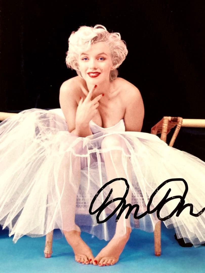 マリリン・モンロー直筆サイン入り2Lサイズ写真…Marilyn Monroe Yahoo!オークション - マリリン・モンロー 直筆サイン 写真 額付き C
