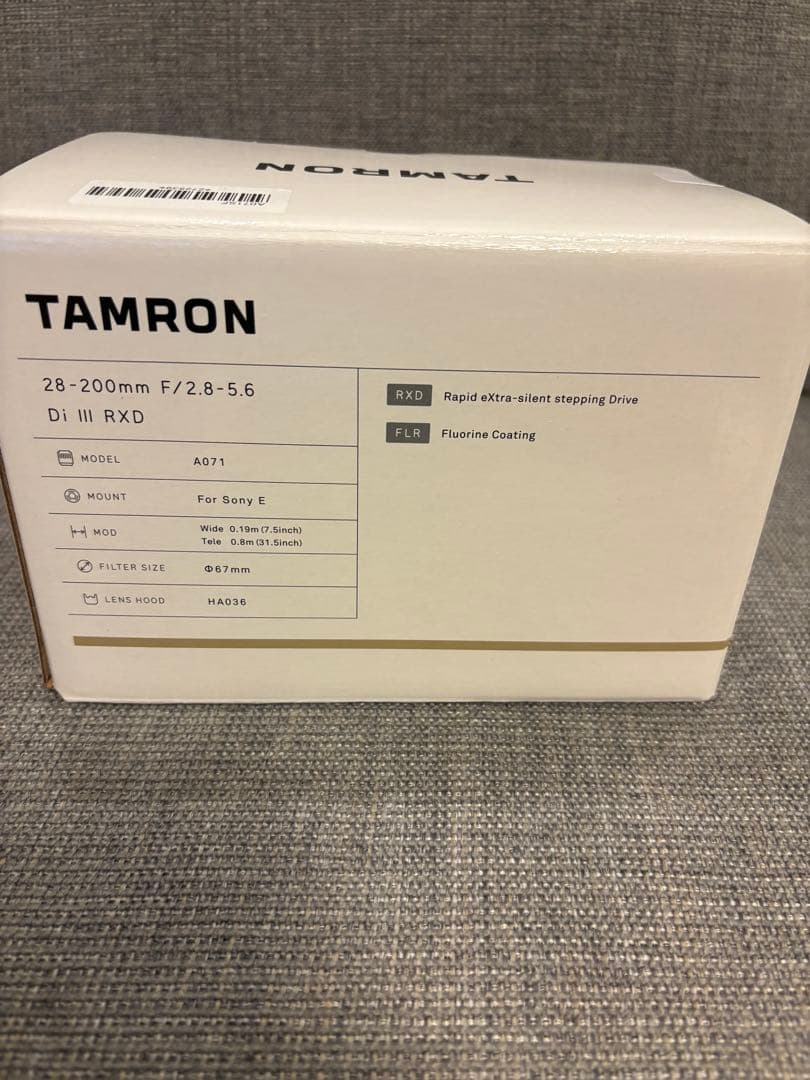 【新品】タムロン 28-200mm F2.8-5.6 ソニーE α7対応