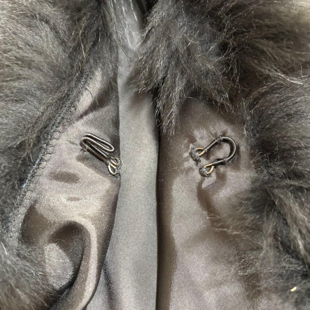 極美品】F-wisteria カシミヤ100% フォックス フード ポンチョ