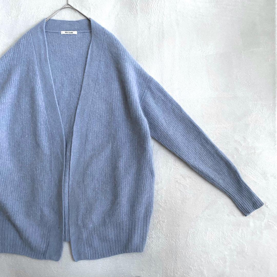 美品✨】Whim Gazette ラクーン100% furニット畦カーディガン - メルカリ