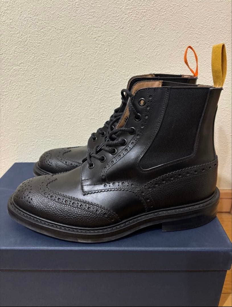 新品・別注】トリッカーズ M7927 ELLIS カントリーブーツ 黒 箱付