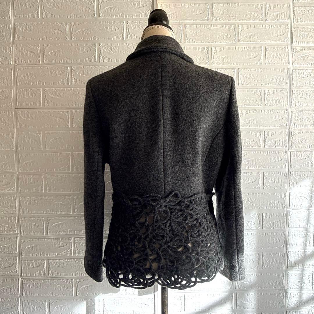 エイココンドウ【L相当】ウール100% 日本製 エレガント／ウールジャケット