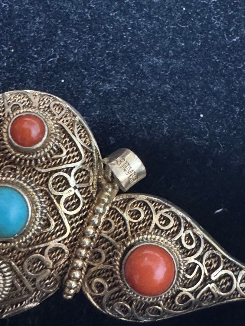 中国 七宝 銀細工 silver アクセサリー 天然石 - メルカリ
