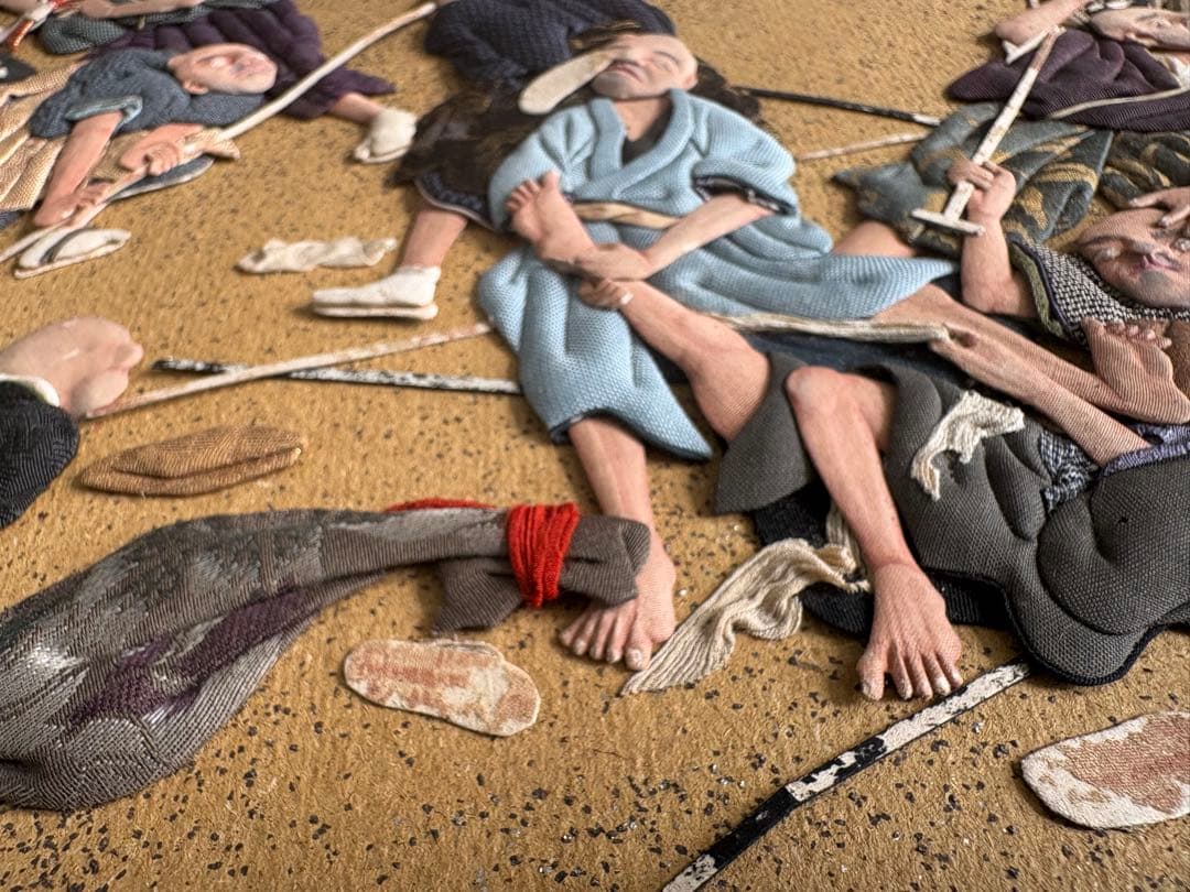 押し絵 江戸時代のおどろおどろしい様子