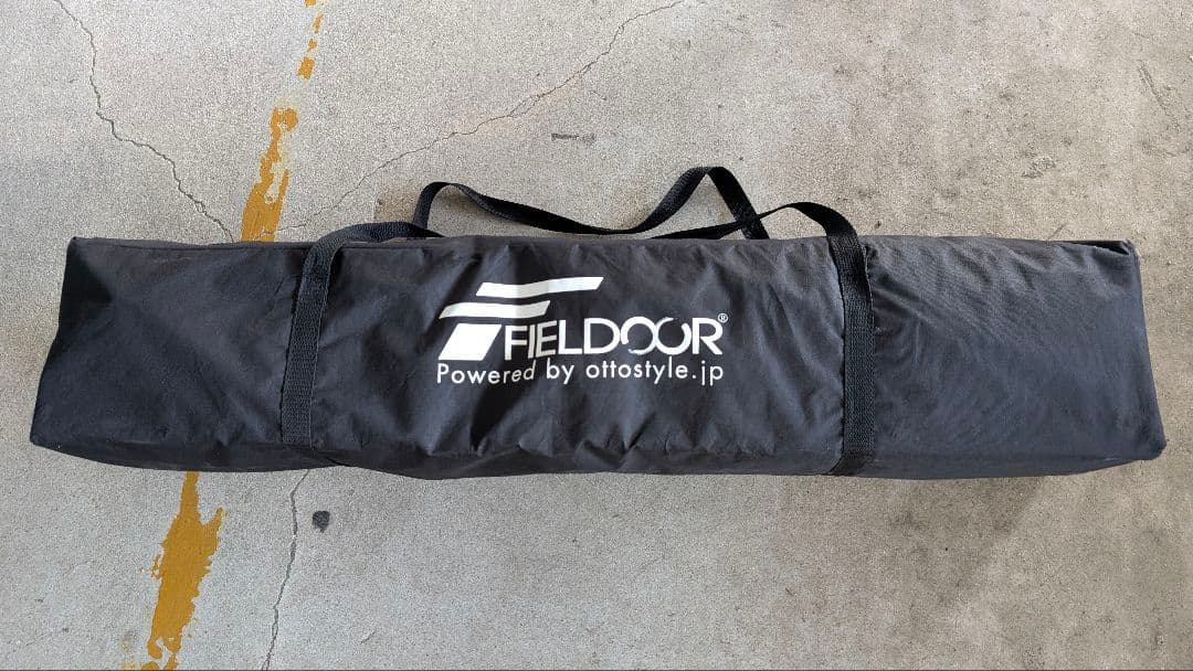 美品！FIELDOOR 2.5m×2.5m タープテント サイドシート付き