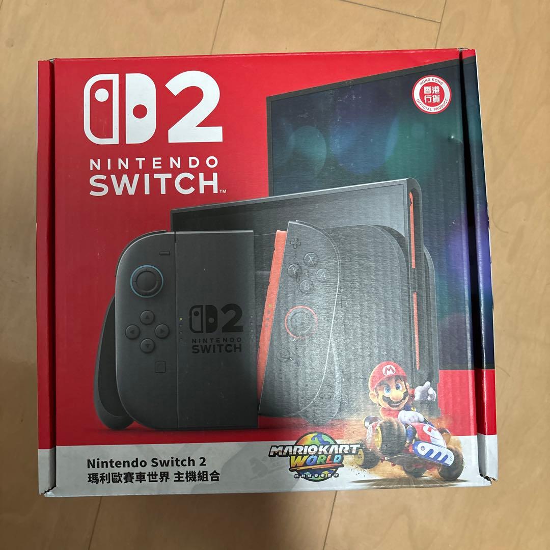 Nintendo Switch2 本体 香港版 マリオカートワールド 即購入⭕ Nintendo Switch スイッチ2 本体 マリオカートワールド同梱版