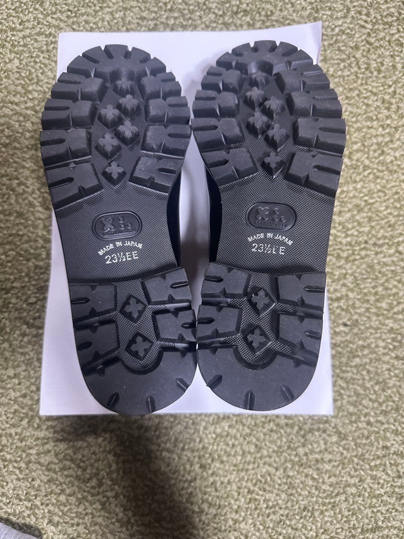 HARUTA×PUBLIC TOKYO トラックソールローファー ブラック 1 - メルカリ