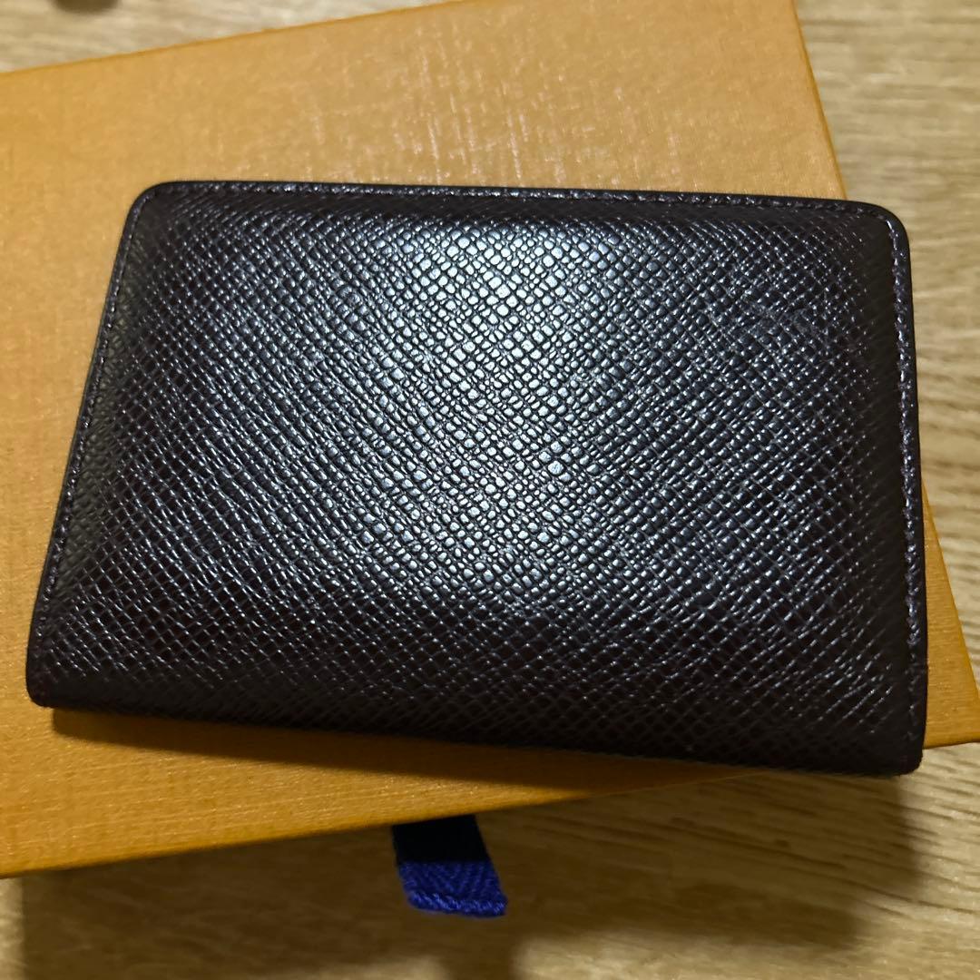 Louis Vuitton ダークブラウン 名刺入れ - メルカリ