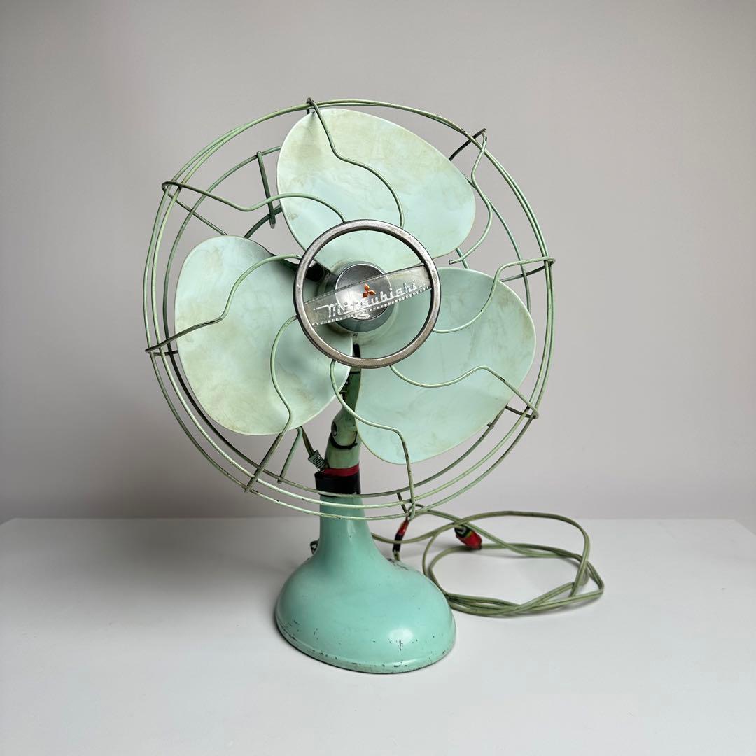 良品✨ 三菱 アンティーク 扇風機 動作確認済 昭和 レトロ - メルカリ