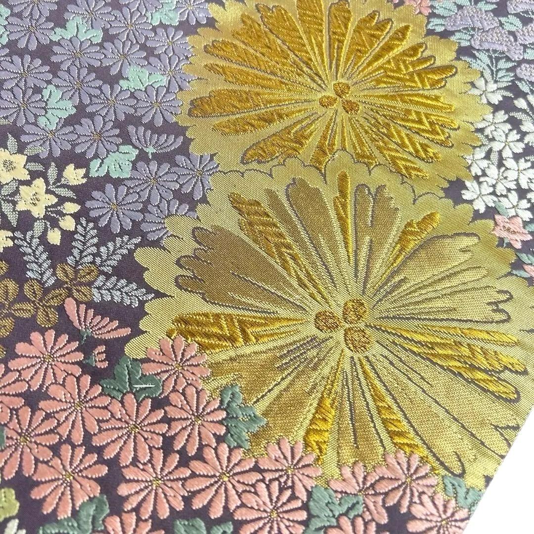 唐織 菊花 松 桔梗 小花 袋帯 着物 023a p - メルカリ