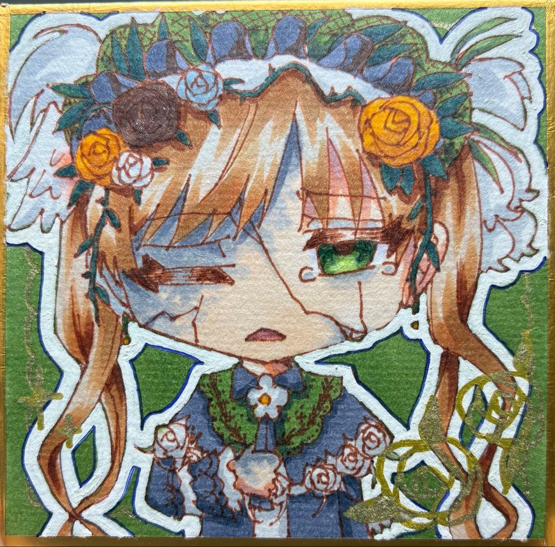 魔法少女ノ魔女裁判 まのさば 手描きイラスト 遠野ハンナ 魔女化