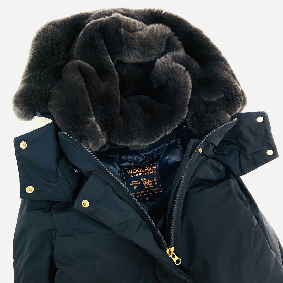 美品✨ウールリッチ ボウブリッジ ダウンコート ラビットファー