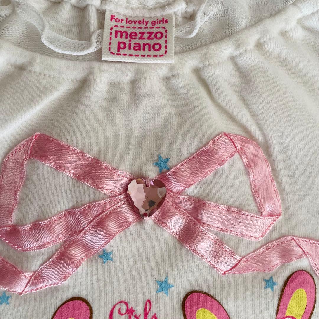メゾピアノ130 Tシャツ ベリエちゃん みみぽぽ リボン 平成女児 - メルカリ