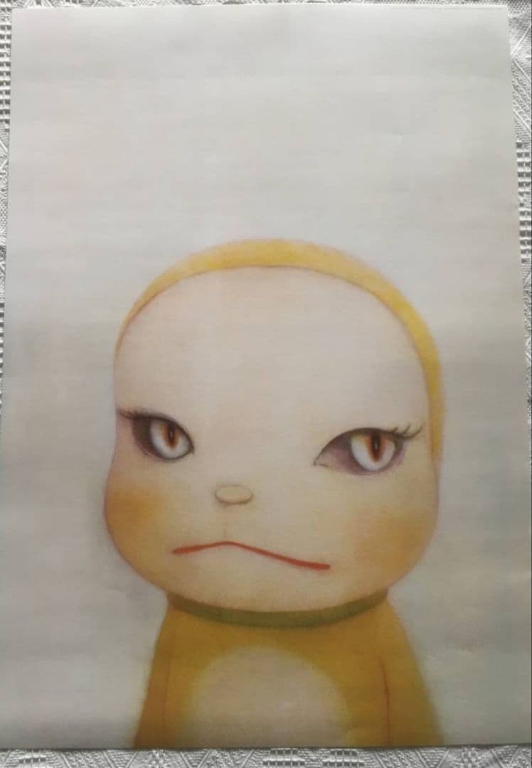 絶版 奈良美智 ジャイアンにリボンをとられたドラミちゃん ポスター 極