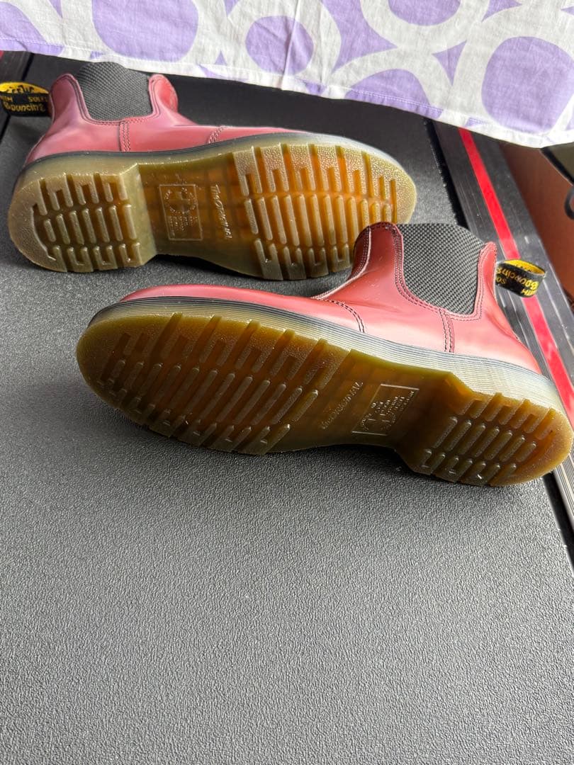 Dr. Martens サイドゴアブーツ レッド UK8 27cm WY004 - メルカリ