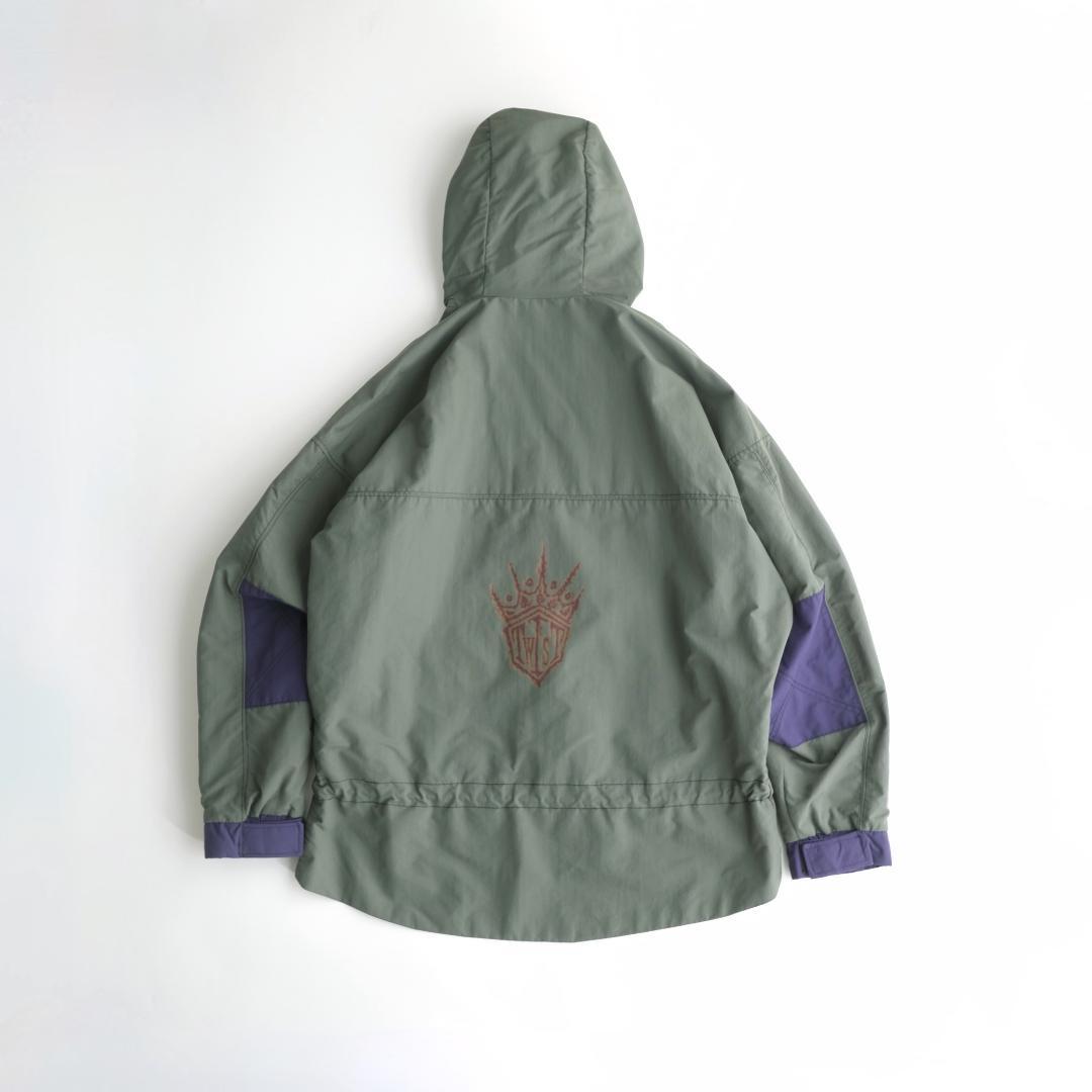 twist USA製 ナイロンアノラックパーカー オリーブ L - メルカリ