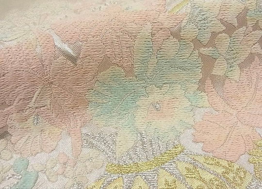 振袖フルセット6点サイズM〜L駒刺繍 渡り橋藤花房文 金彩 正絹 - メルカリ