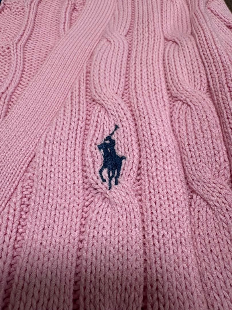 極美品】ポロラルフローレン 大人気ピマコットン ケーブル ショート