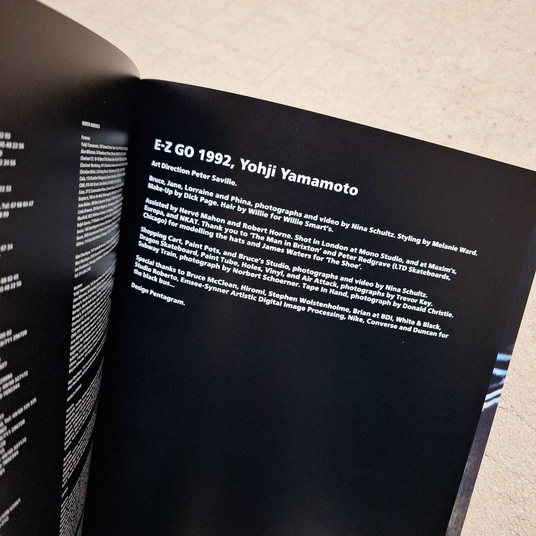 yohji yamamoto　フォトブック　カタログ　写真集　1992年