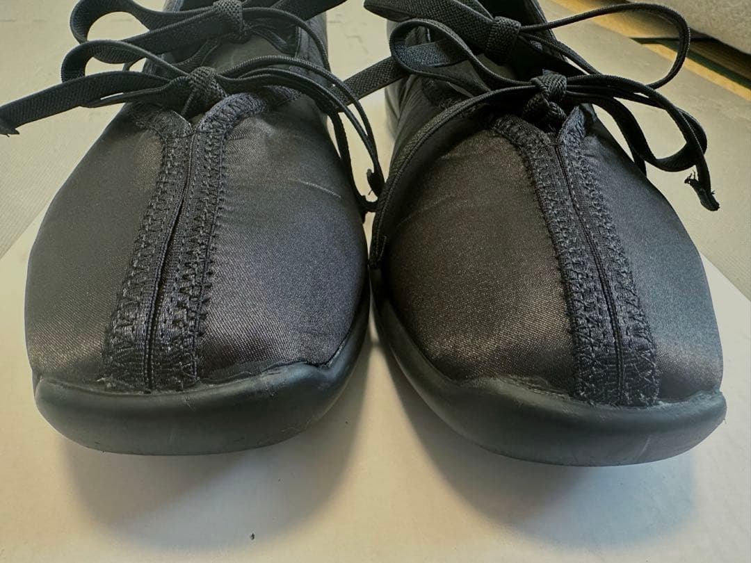 ルタロン　ダブルリボンバレリーナ　ブラック　24.5cm