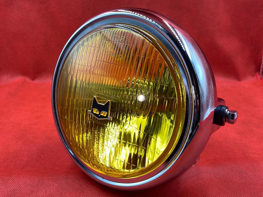 マ−シャルタイプ180パイガラスレンズヘッドライトイエローレンズ