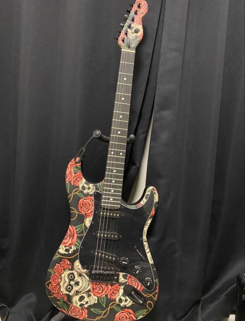 特殊加工 Skull&Roses Blackparts エレキギター 特殊加工 Skull&Roses Blackparts エレキギター - メルカリ