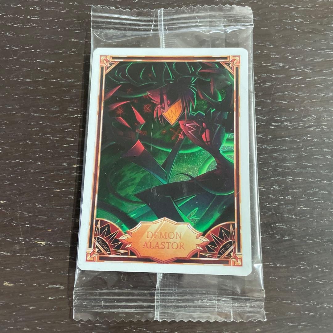 アラスター　プロモ　カード　Hazbin Hotel　PR-1 ♯2 Hazbin Hotel Card - Alastor GOOD TO BE BACK ON THE AIR Cracked Ice