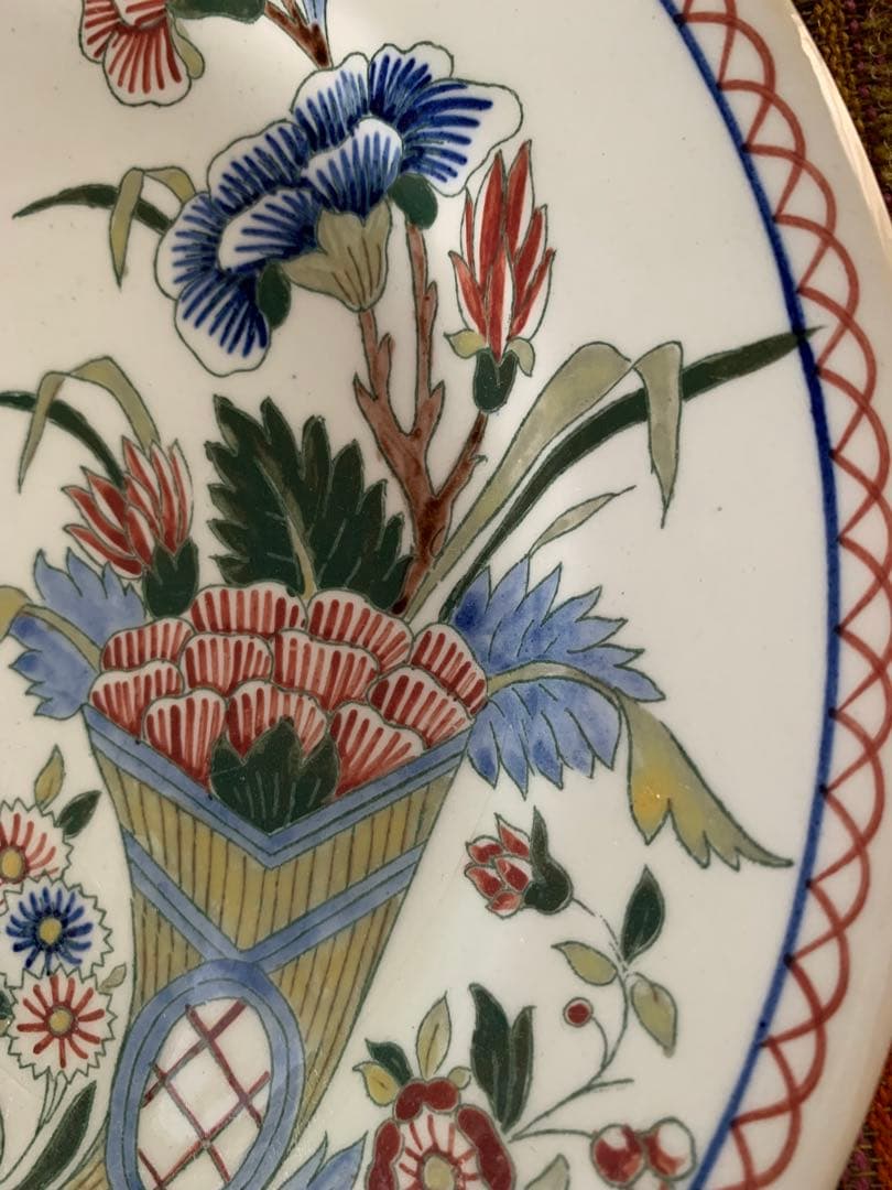 フランス製アンティーク 超美品！シズノワリ手書きのお皿！良く書けて