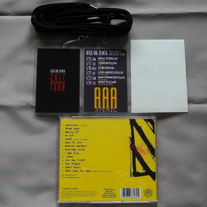 ワンオク直筆サイン入りCD ONE OK ROCK VIP