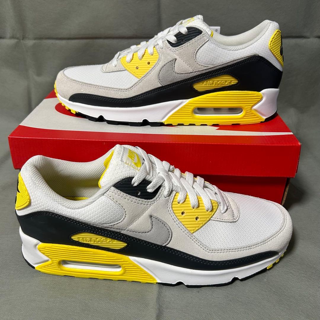 NIKE ナイキ エアマックス 90 ホワイト イエロー ブラック 白 黄 黒