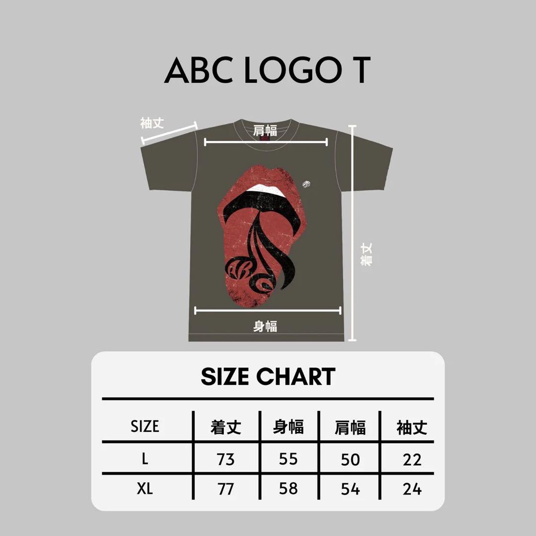 ABC LOGO Tシャツ Acid Black Cherry 2026 - メルカリ