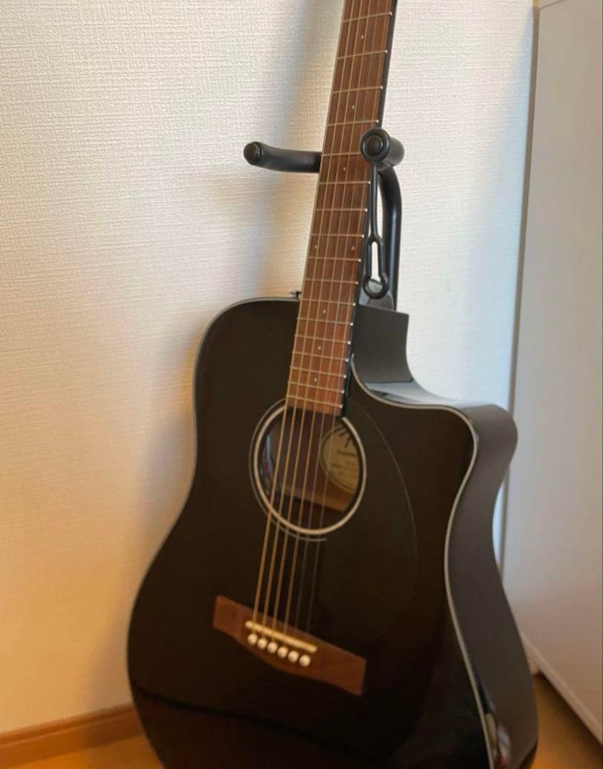 Fenderエレアコギター CD-60SCE Dread BLACK（ジャンク） fender-cd-60sce-dreadnought-