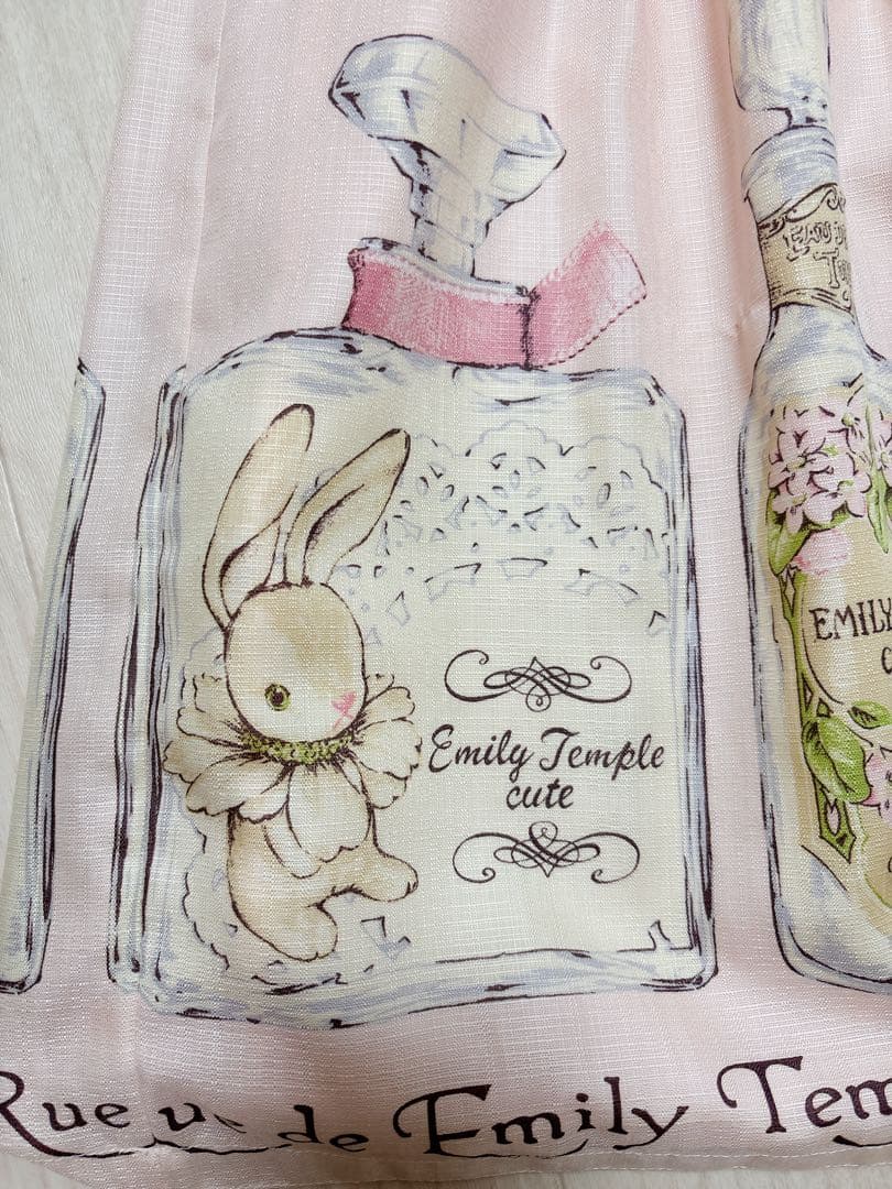 Emily Temple cute ラビットパフューム柄 JSK ピンク - メルカリ