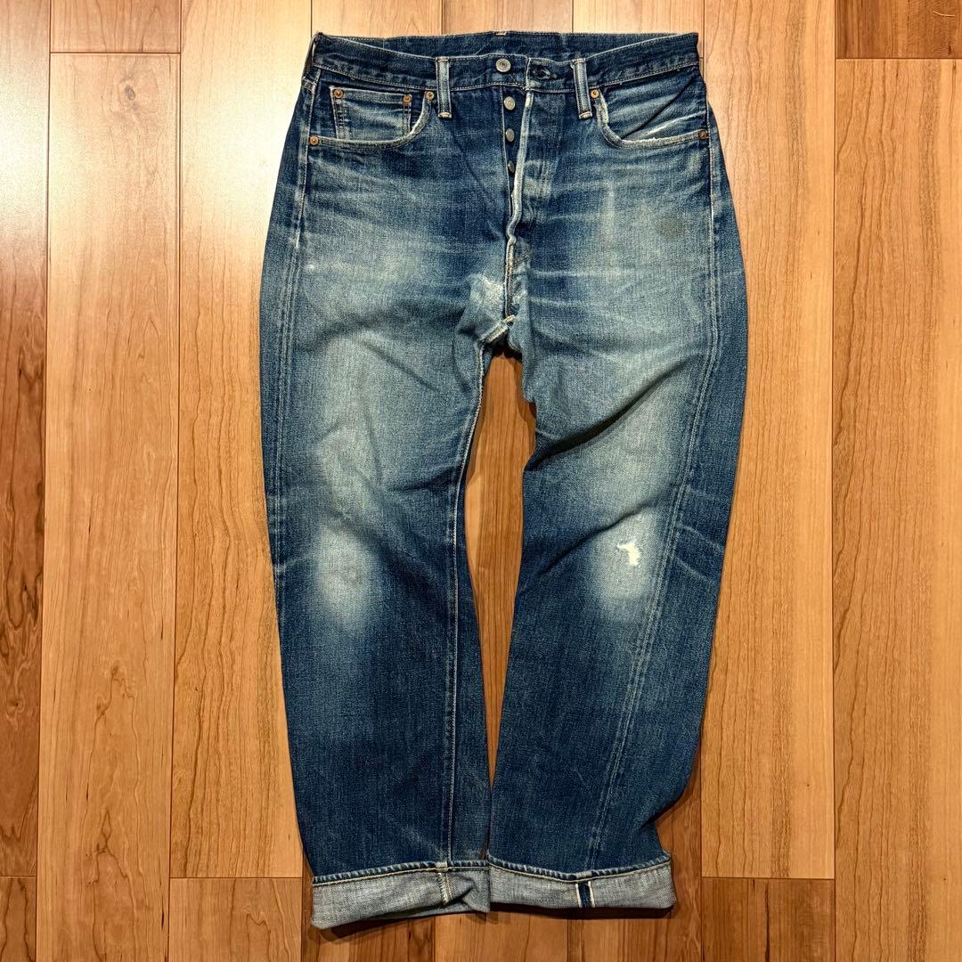 雰囲気最高!LEVI'S 501XX LVC1947 W36【鬼ヒゲ！ハチノス】 - メルカリ