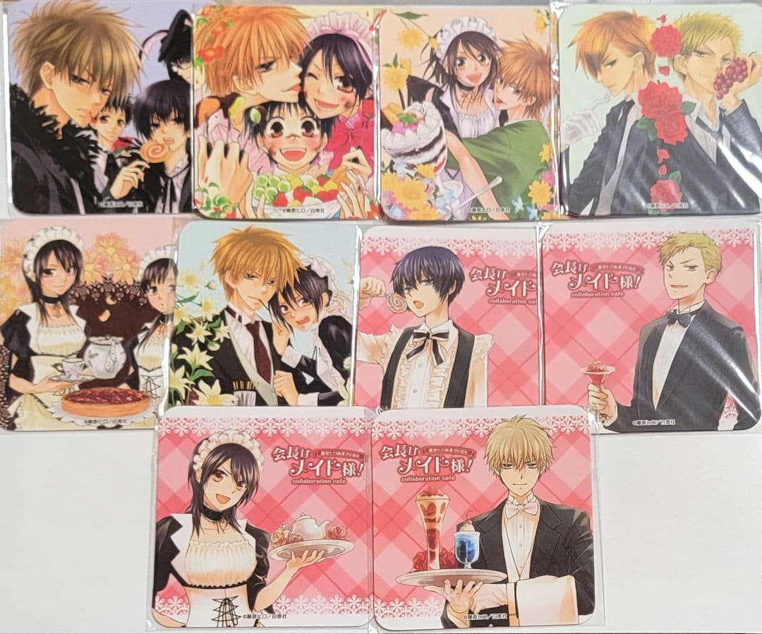 会長はメイド様！ カフェ コースター 10枚 会長はメイド様 コラボカフェ コースター 3点 - メルカリ