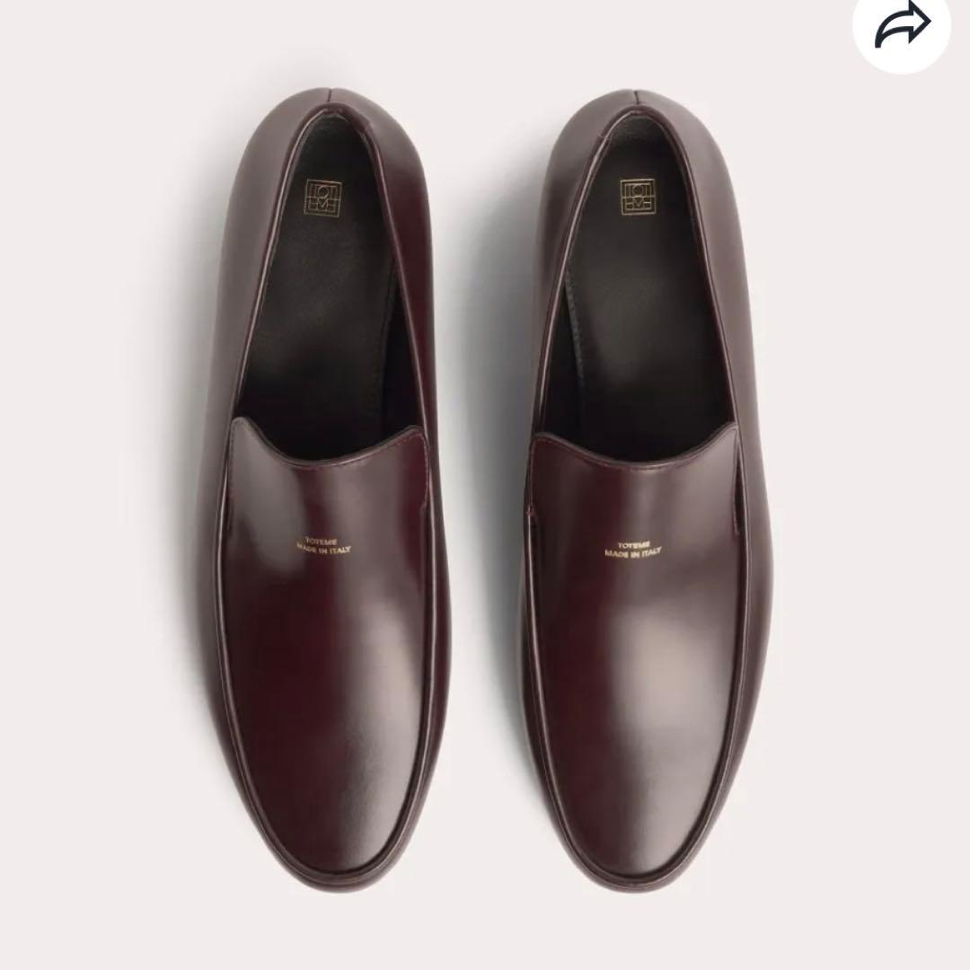 TOTEM】オーバル レザーローファー バーガンディー EU40 - メルカリ