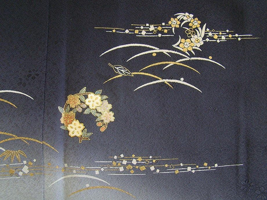 美品 極上縮緬地 金彩加工染 附下げ・訪問着（正絹）HH2198 - メルカリ