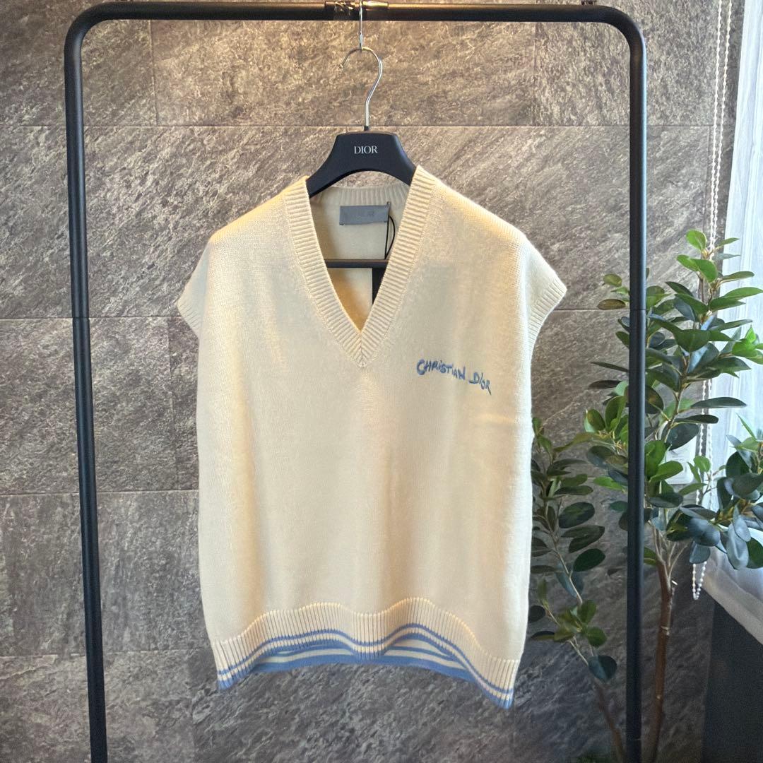 新品未使用品 ディオールメンズ セーターベスト ウール&アルパカ