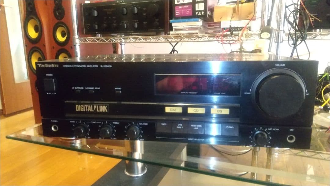 Technics SU-D5000 ステレオアンプ 本体のみ 下取り現状品 通電 - メルカリ